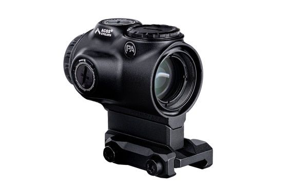 Primary Arms Glx 1x MicroPrism scope with green illuminated ACSS Cyclops reticle